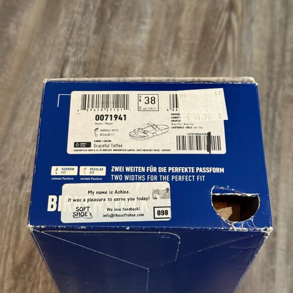 Birkenstock Mayari Sandals 38 US 7-7.5 Women's Graceful Toffee Adjustable - Picture 10 of 10